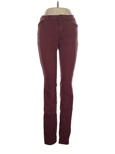Pre-owned Caslon Jeans In Burgundy