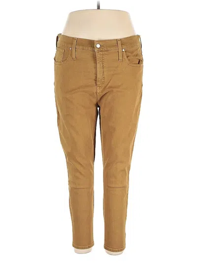 Pre-owned Caslon Jeggings In Brown