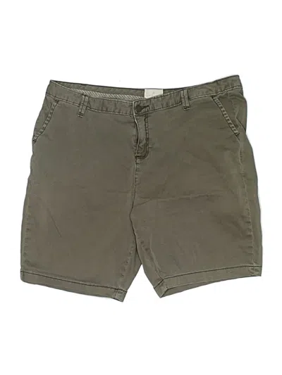 Pre-owned Caslon Khaki Shorts In Brown