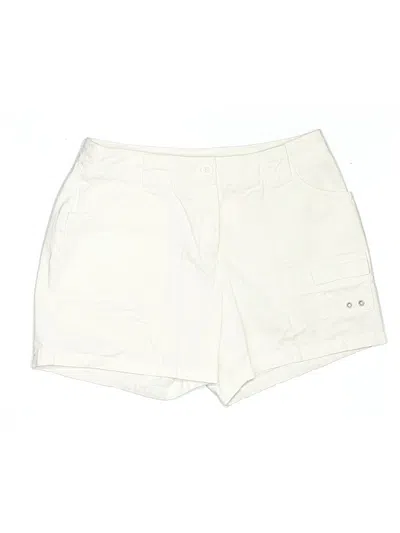 Pre-owned Caslon Khaki Shorts In Ivory