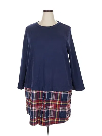 Pre-owned Caslon Kimono In Blue