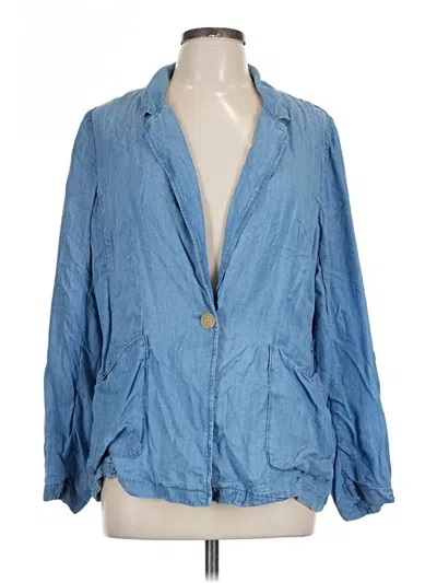 Pre-owned Caslon Kimono In Blue