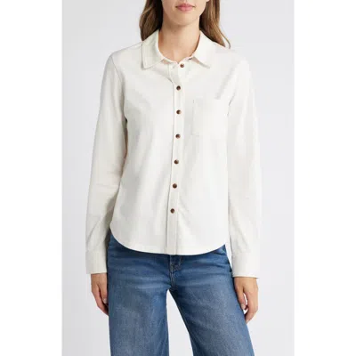 Caslon ® Knit Button-up Shirt