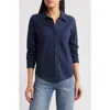 Caslon ® Knit Button-up Shirt In Blue