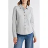 Caslon ® Knit Button-up Shirt In Gray