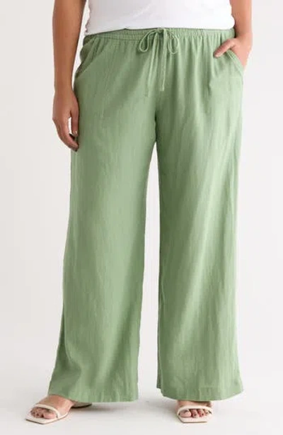 Caslon ® Linen Blend Drawstring Pants In Green