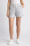 Caslon Stripe Drawstring Linen Blend Shorts In Blue Vintage Leah Stripe