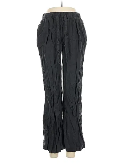 Pre-owned Caslon Linen Pants In Black