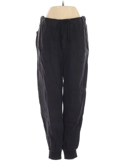 Pre-owned Caslon Linen Pants In Black