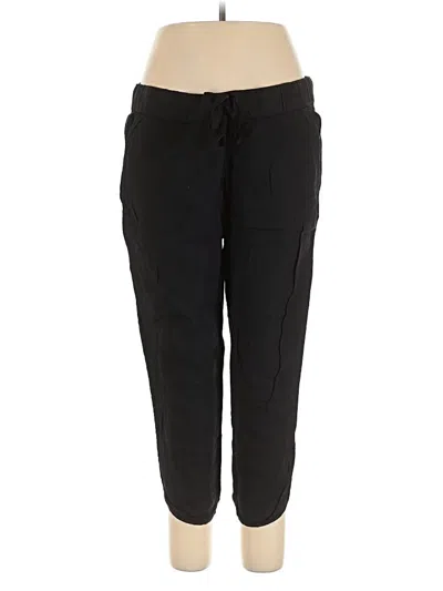 Pre-owned Caslon Linen Pants In Black