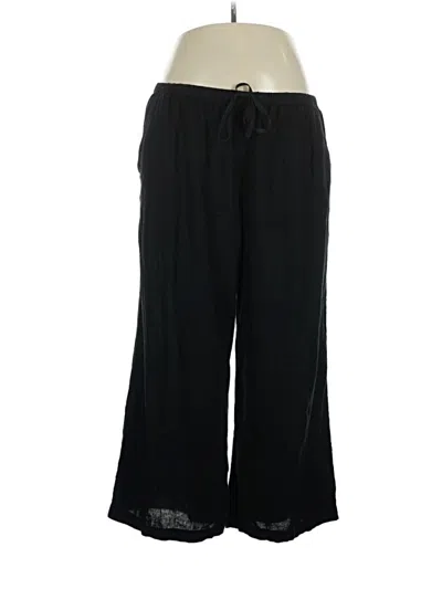 Pre-owned Caslon Linen Pants In Black