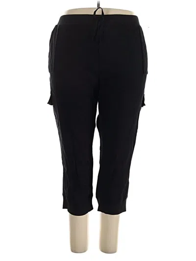 Pre-owned Caslon Linen Pants In Black