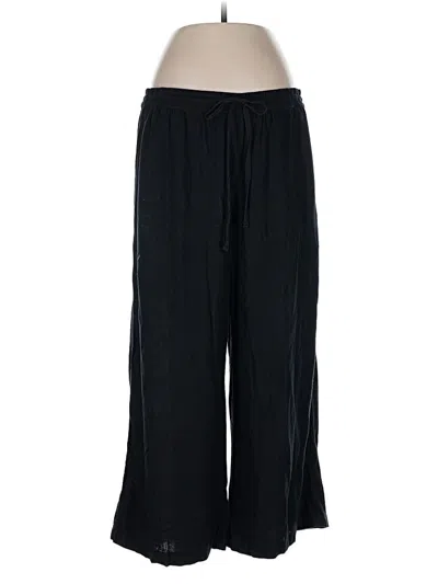 Pre-owned Caslon Linen Pants In Black