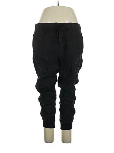 Pre-owned Caslon Linen Pants In Black