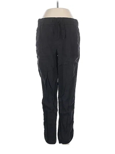 Pre-owned Caslon Linen Pants In Black