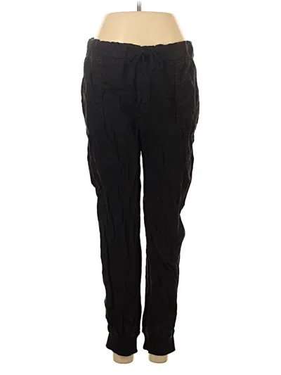 Pre-owned Caslon Linen Pants In Black