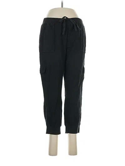 Pre-owned Caslon Linen Pants In Black