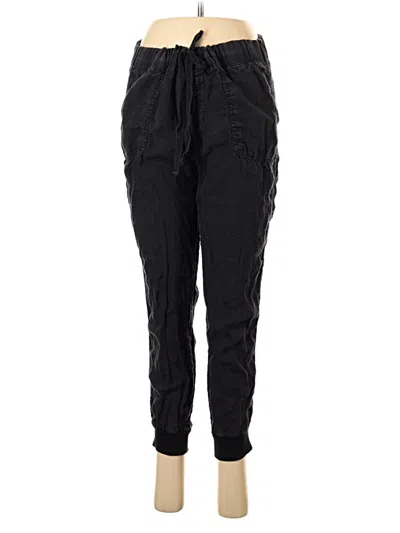 Pre-owned Caslon Linen Pants In Black