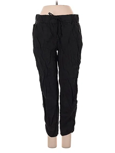 Pre-owned Caslon Linen Pants In Black