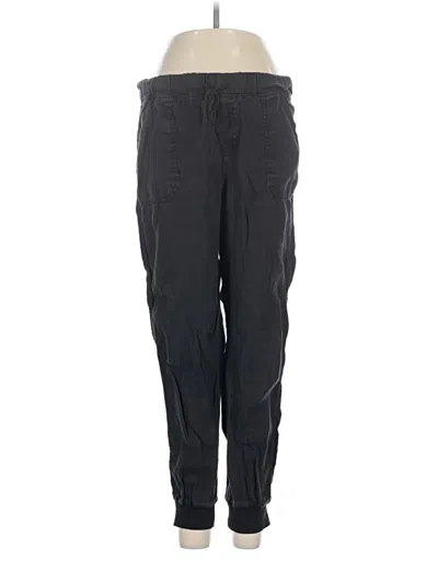 Pre-owned Caslon Linen Pants In Black