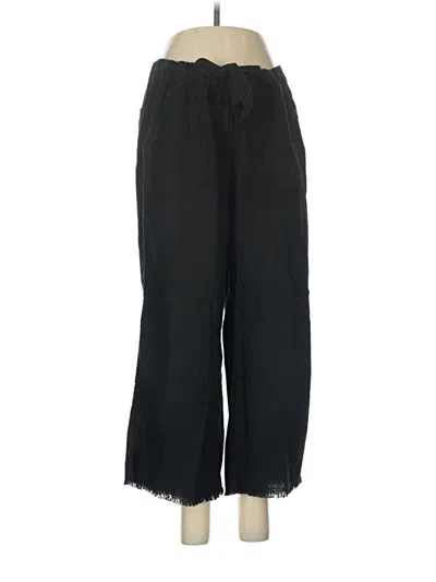 Pre-owned Caslon Linen Pants In Black