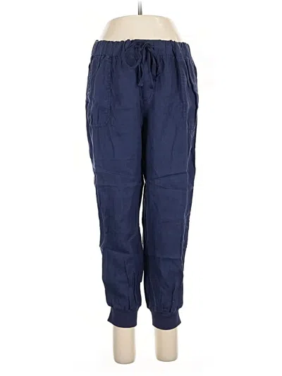 Pre-owned Caslon Linen Pants In Blue
