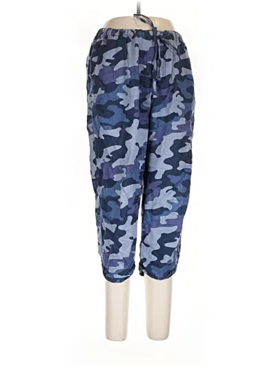 Pre-owned Caslon Linen Pants In Blue