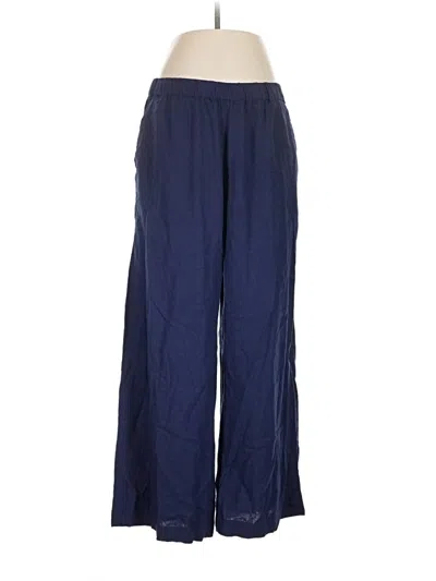 Pre-owned Caslon Linen Pants In Blue