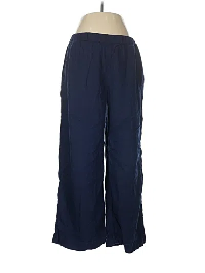 Pre-owned Caslon Linen Pants In Blue