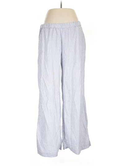 Pre-owned Caslon Linen Pants In Blue