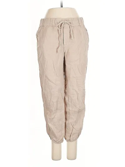 Pre-owned Caslon Linen Pants In Brown