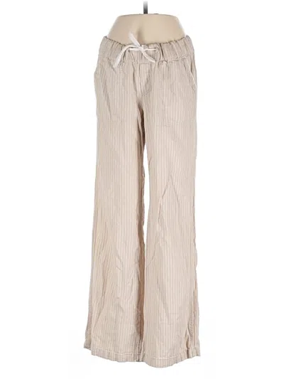 Pre-owned Caslon Linen Pants In Brown