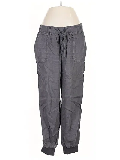 Pre-owned Caslon Linen Pants In Gray