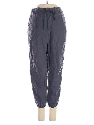 Pre-owned Caslon Linen Pants In Gray