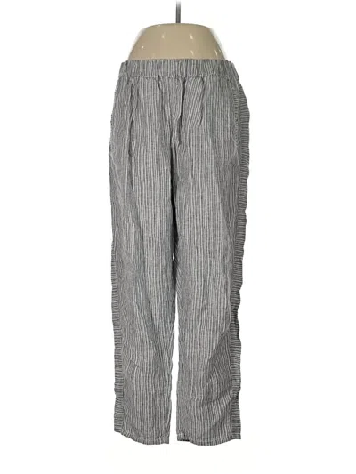 Pre-owned Caslon Linen Pants In Gray