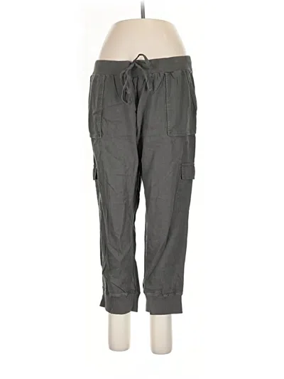 Pre-owned Caslon Linen Pants In Gray