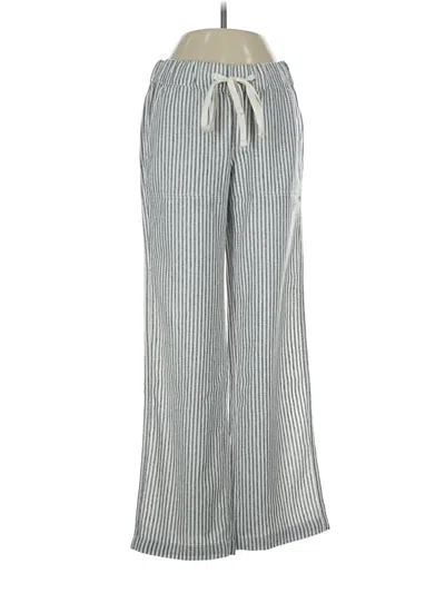 Pre-owned Caslon Linen Pants In Gray