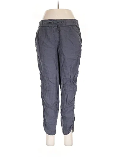 Pre-owned Caslon Linen Pants In Gray
