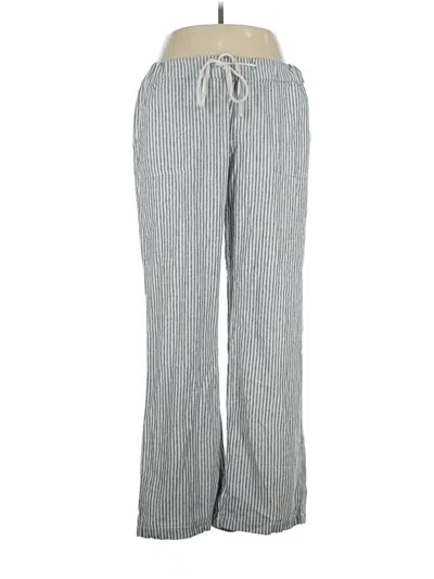 Pre-owned Caslon Linen Pants In Gray