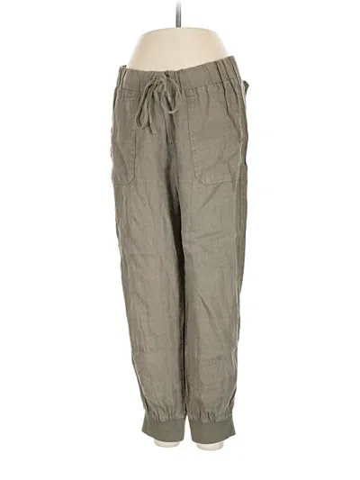 Pre-owned Caslon Linen Pants In Gray