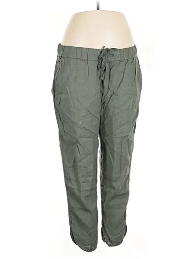 Pre-owned Caslon Linen Pants In Green