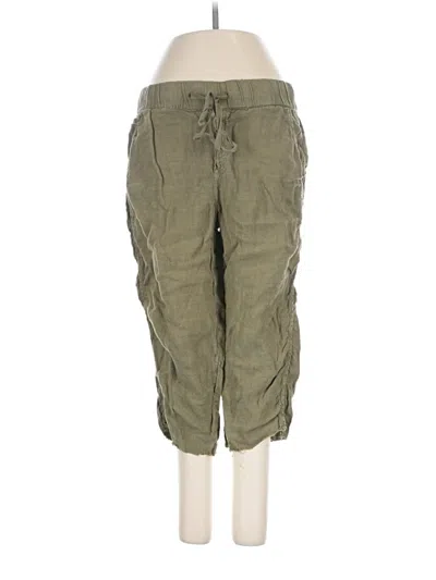 Pre-owned Caslon Linen Pants In Green