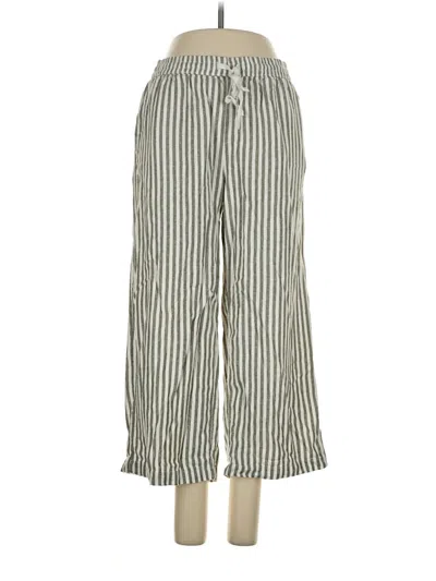 Pre-owned Caslon Linen Pants In Green