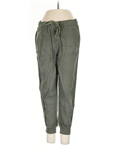 Pre-owned Caslon Linen Pants In Green