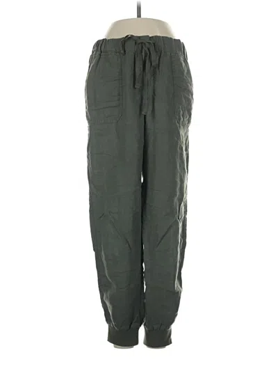 Pre-owned Caslon Linen Pants In Green