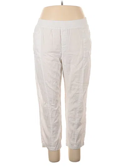 Pre-owned Caslon Linen Pants In Ivory