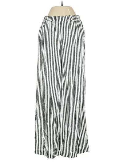 Pre-owned Caslon Linen Pants In Silver