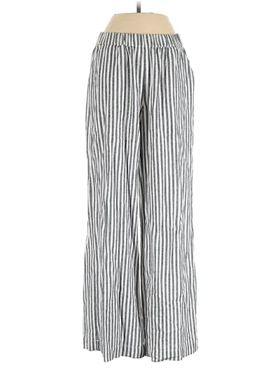 Pre-owned Caslon Linen Pants In Silver