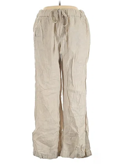 Pre-owned Caslon Linen Pants In Tan