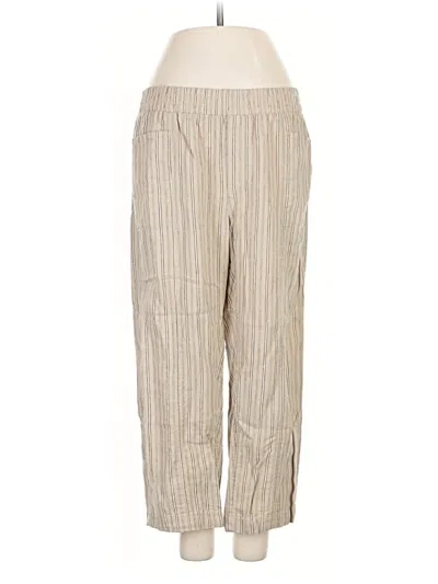 Pre-owned Caslon Linen Pants In White